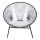 Lounge Sessel Quantum Comfort Dunkelgrau Weiss