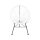 Acapulco Lounge Sessel Weiss Gestell Schwarz