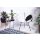 Acapulco Lounge Sessel Weiss Gestell Schwarz