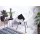 Acapulco Lounge Sessel Weiss Gestell Schwarz