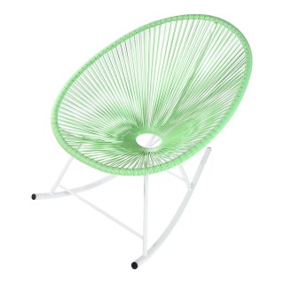 Acapulco Lounge Schaukelstuhl Mint Grün Gestell Weiß