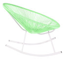 Acapulco Lounge Schaukelstuhl Mint Grün Gestell Weiß