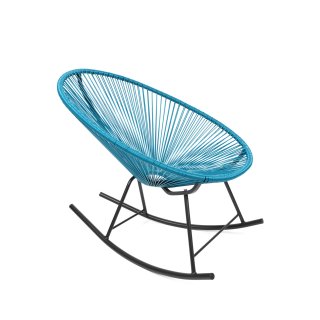 Acapulco Lounge Schaukelstuhl Petrol Blau