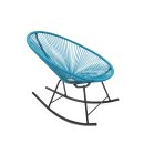 Acapulco Lounge Schaukelstuhl Petrol Blau
