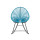 Acapulco Lounge Schaukelstuhl Petrol Blau