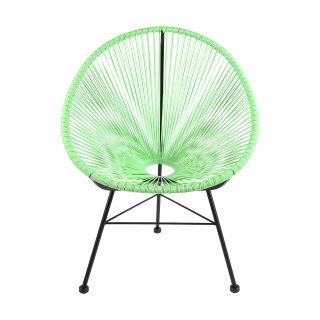 Acapulco Lounge Sessel Mint Grün Gestell Schwarz