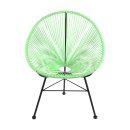 Acapulco Lounge Sessel Mint Grün Gestell Schwarz