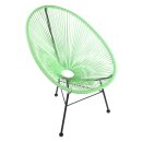 Acapulco Lounge Sessel Mint Grün Gestell Schwarz
