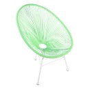 Acapulco Lounge Sessel Mint Grün Gestell Weiss