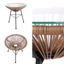 Acapulco Tisch Mesa Natur Braun