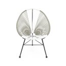 Acapulco Lounge Sessel Hellgrau Weiss