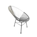 Acapulco Lounge Sessel Dunkelgrau Hellgrau Weiss