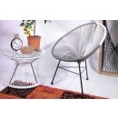 Acapulco Lounge Sessel Dunkelgrau Hellgrau Weiss