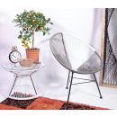 Acapulco Lounge Sessel Dunkelgrau Hellgrau Weiss