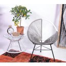 Acapulco Lounge Sessel Dunkelgrau Hellgrau Weiss