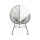 Acapulco Lounge Sessel Dunkelgrau Hellgrau Weiss
