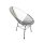 Acapulco Lounge Sessel Dunkelgrau Hellgrau Weiss