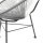 Acapulco Lounge Sessel Dunkelgrau Hellgrau Weiss
